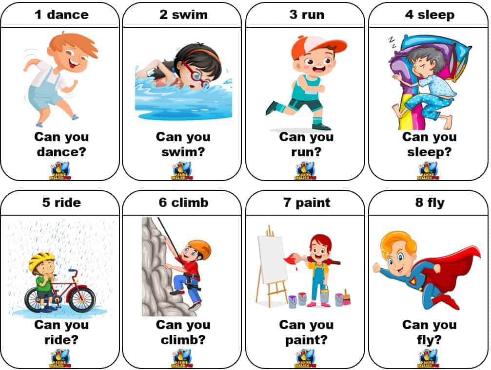 Action Verb Cards