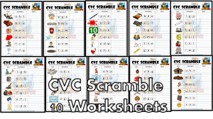 FREE CVC phonics Short vowel worksheet