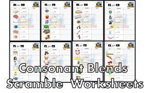 FREE consonant blends Worksheets