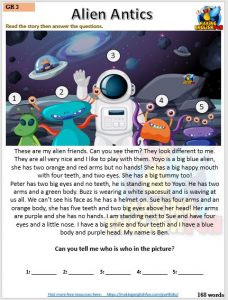 Reading and Writing Comprehension Cards Grade 3 Set 2 – Multi Grade ...