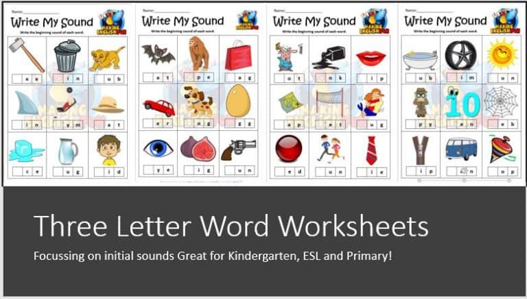 Write my Sound – Initial SOund Worksheets
