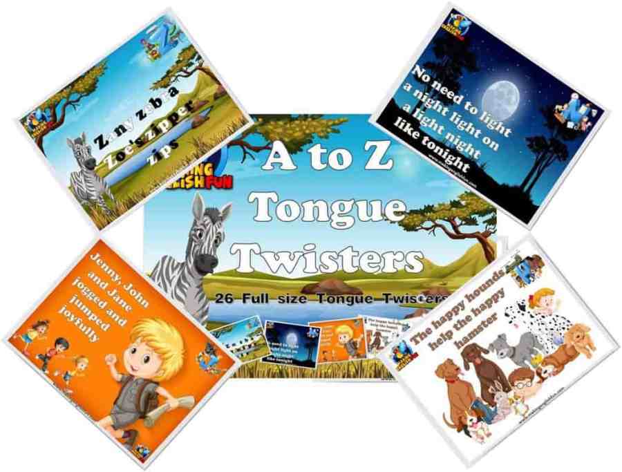 26 A to Z Alphabet Tongue TwistersMaking English Fun