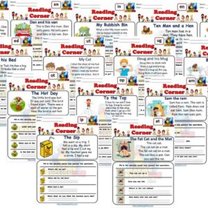 FREE CVC Reading Cards and Worksheets