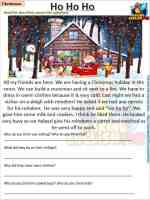 Christmas Comprehension Reading CardsMaking English Fun