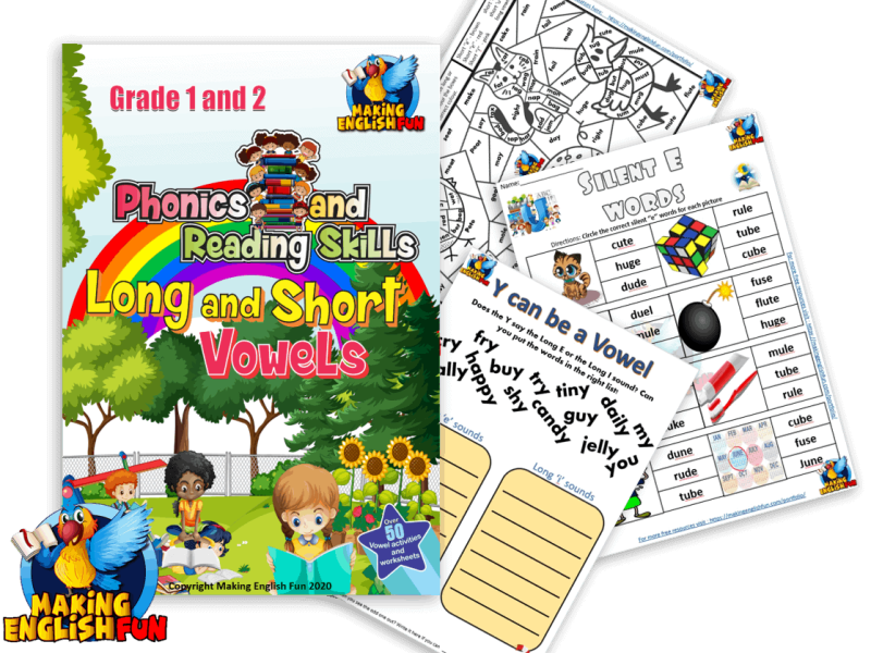 Long and Short Vowels Workbook