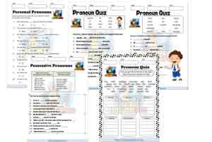 Free Pronouns worksheets