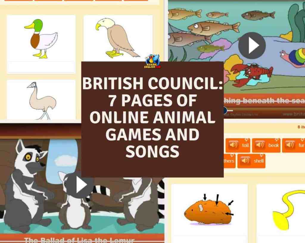 British Council online animal games