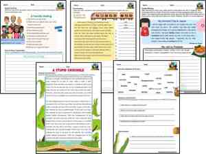 Grade 5 Reading Comprehension Worksheets – A Stupid crocodile