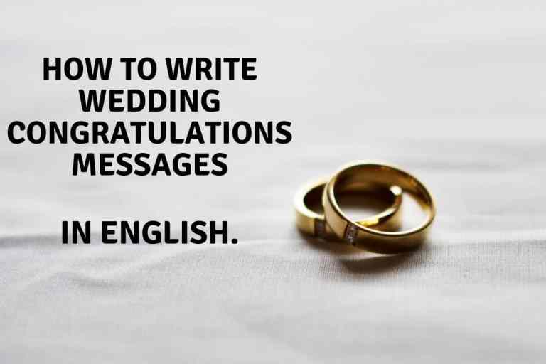 How to Write Wedding Congratulations Messages in English