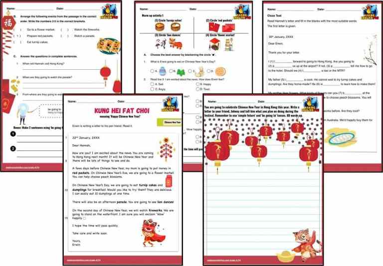 Free Chinese New Year Worksheets