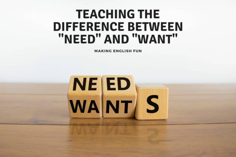 Teaching the Difference Between “Need” and “Want”