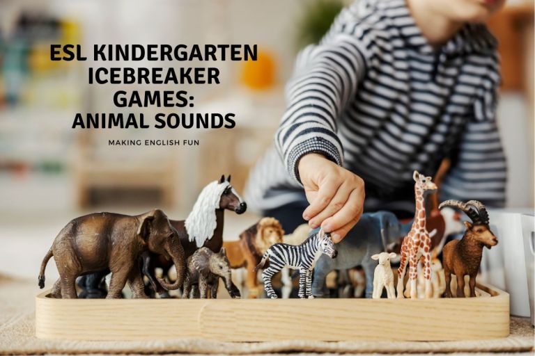 ESL Icebreaker Game for Kindergarten: Animal Sounds