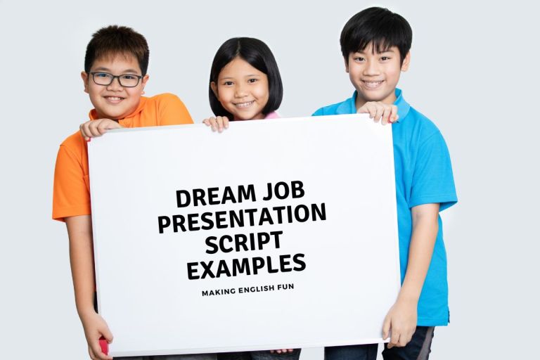 Dream Job Presentation Script Examples for Students