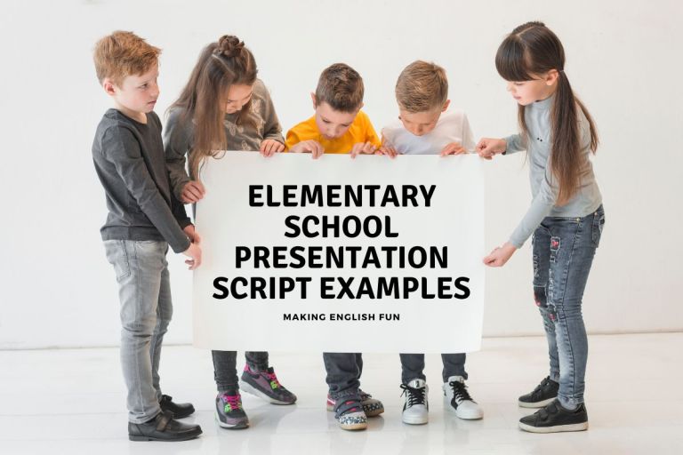 10 Elementary School Presentation Script Examples