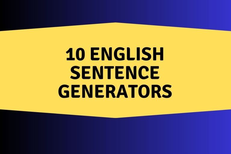 English Sentence Generators