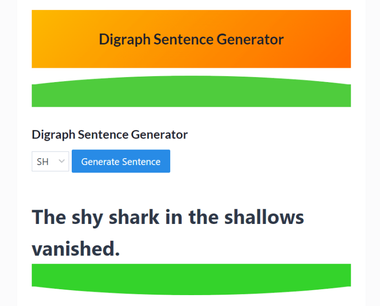 Digraph Sentence Generator