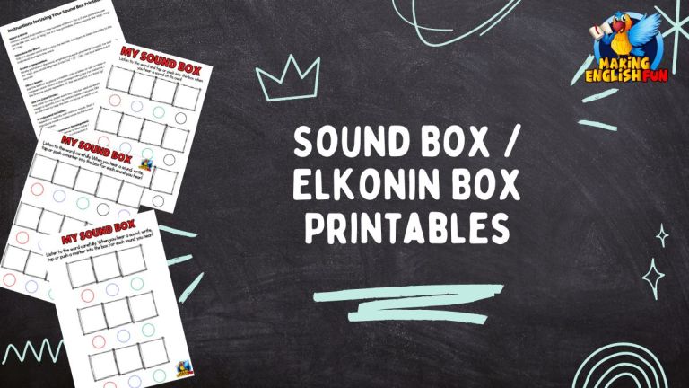 Sound Box / Elkonin Box Printables