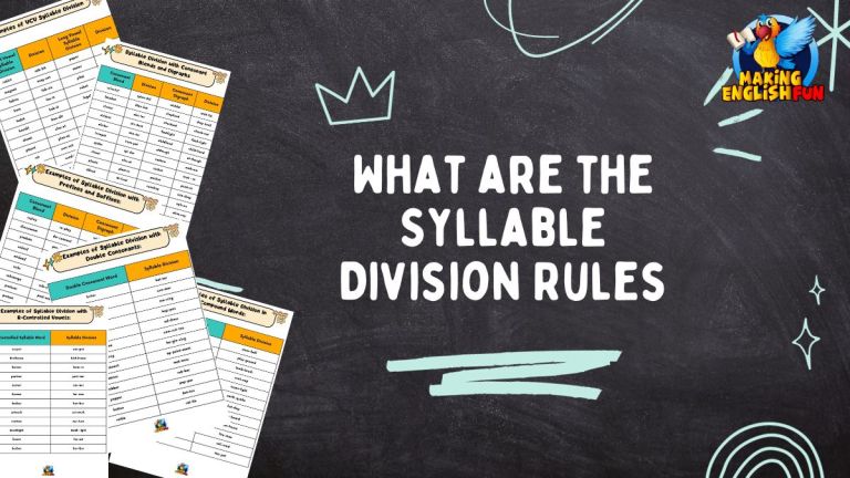 What are the Syllable Division Rules