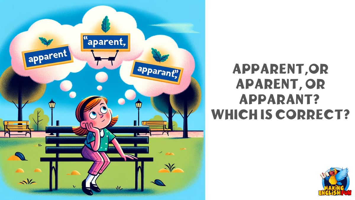 Apparent, Aparent, or Apparant Which Is Correct