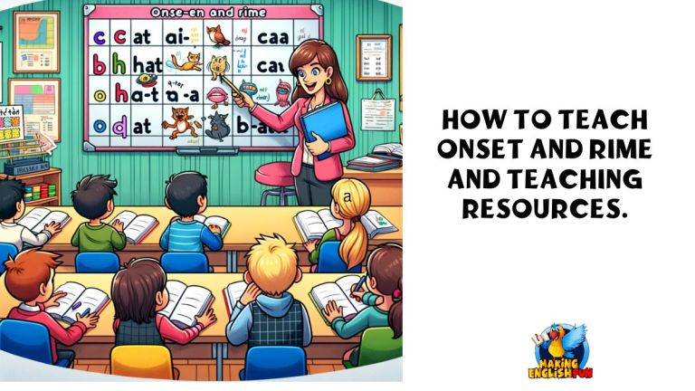 How to Teach Onset and Rime and Teaching Resources.