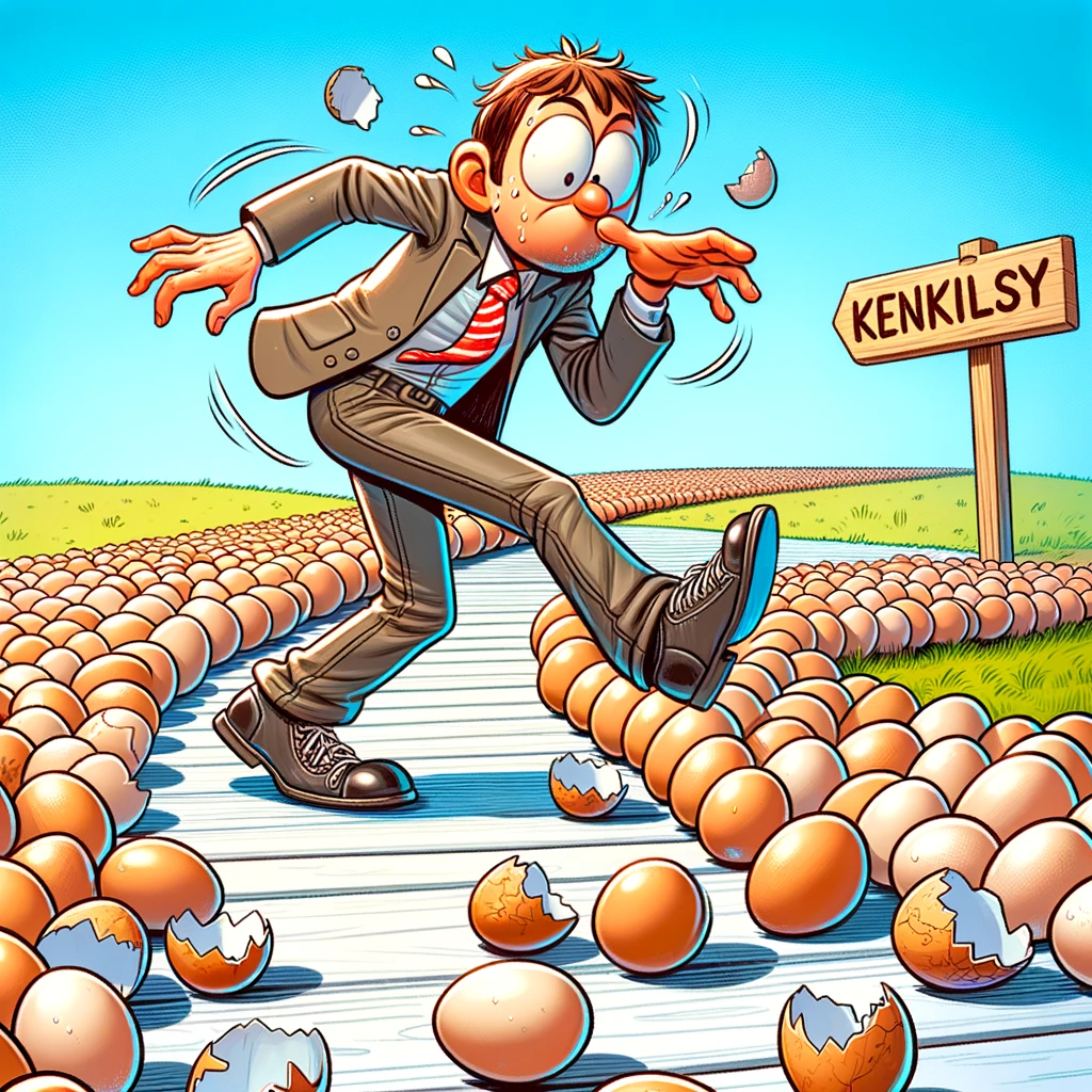 English Food Idioms walking on eggshells