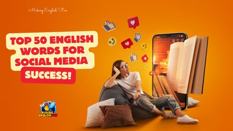 Top 50 English Words List for Social Media Success