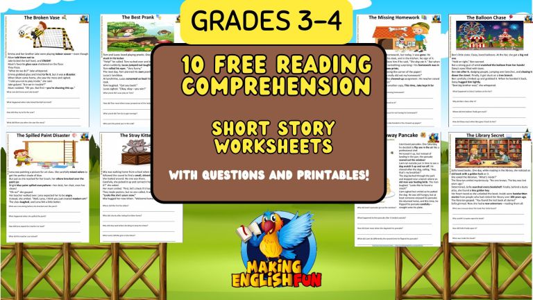 Grade 4 Reading Comprehension Short Stories – Free Printable PDF